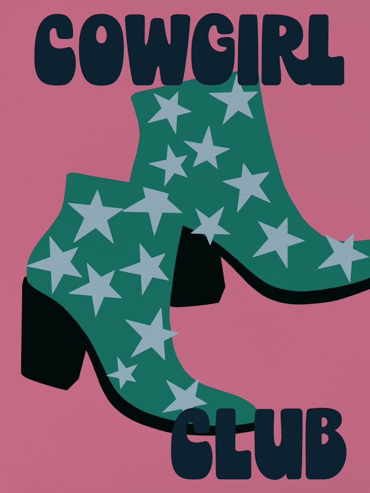 Cowgirl Club (pink and green)