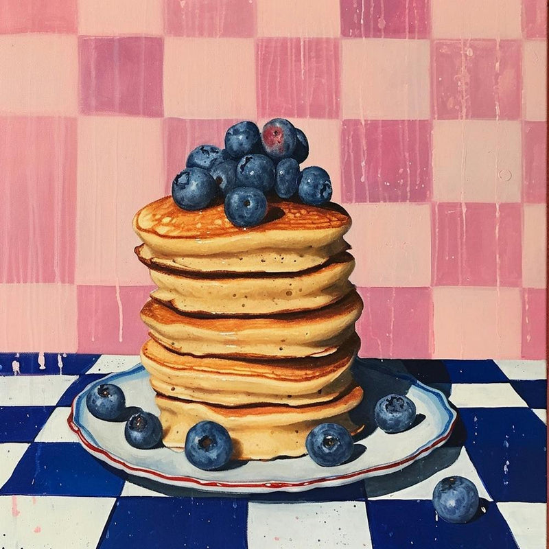 Pancakes With Berries Checkerboard 4