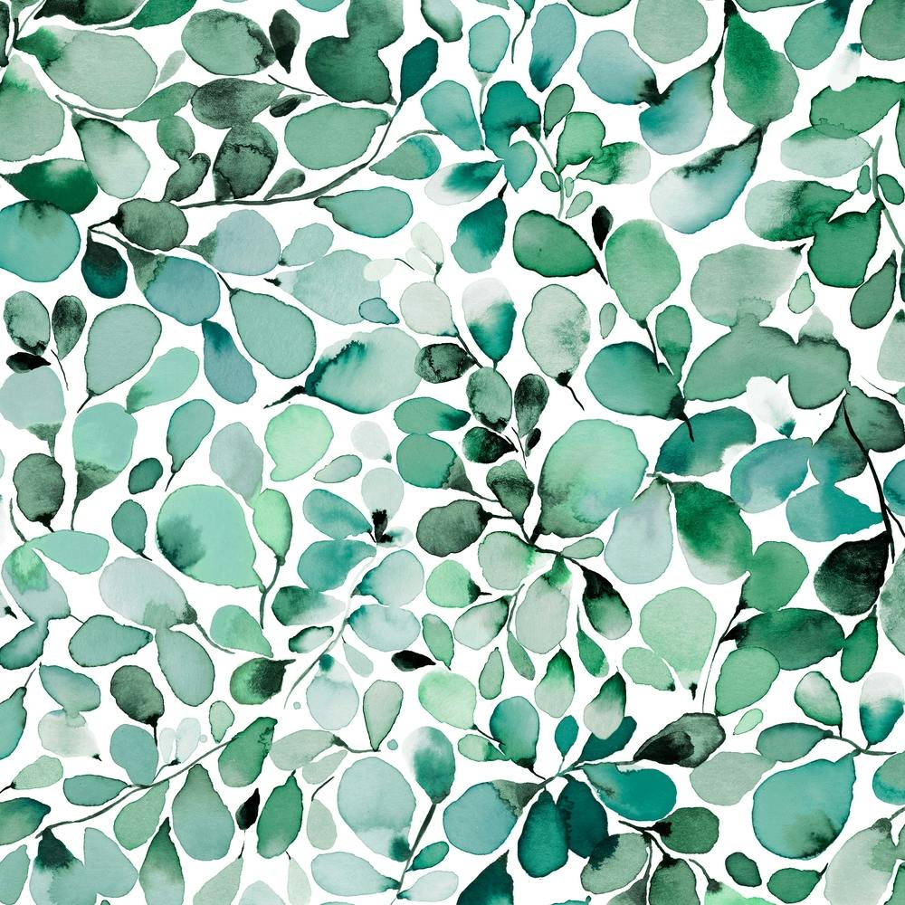 Leaffy Eucalyptus Green Square