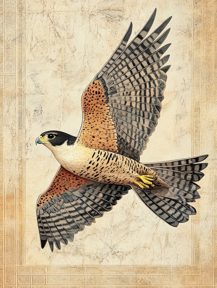 Falcon In Flight