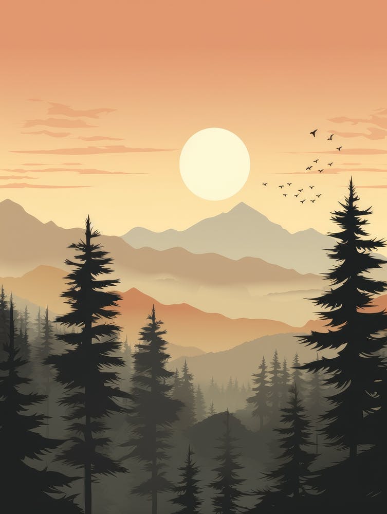 Sunset In The Mountains 9