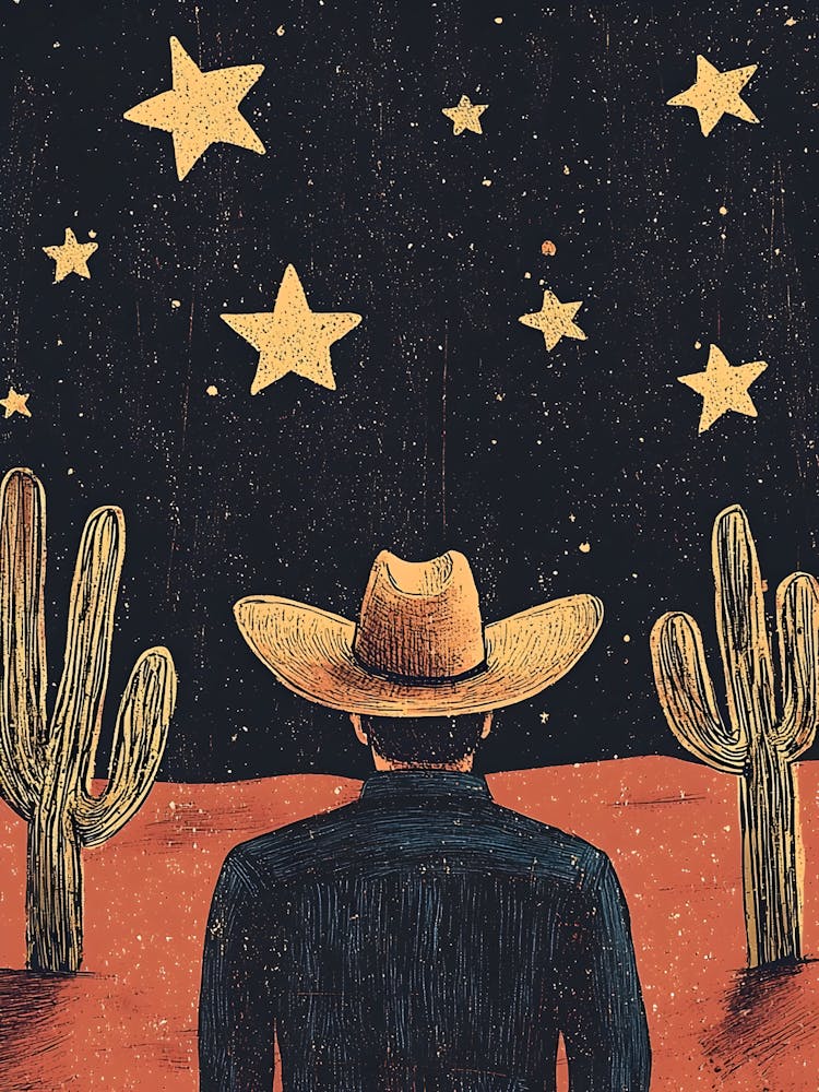 Cowboy In The Desert