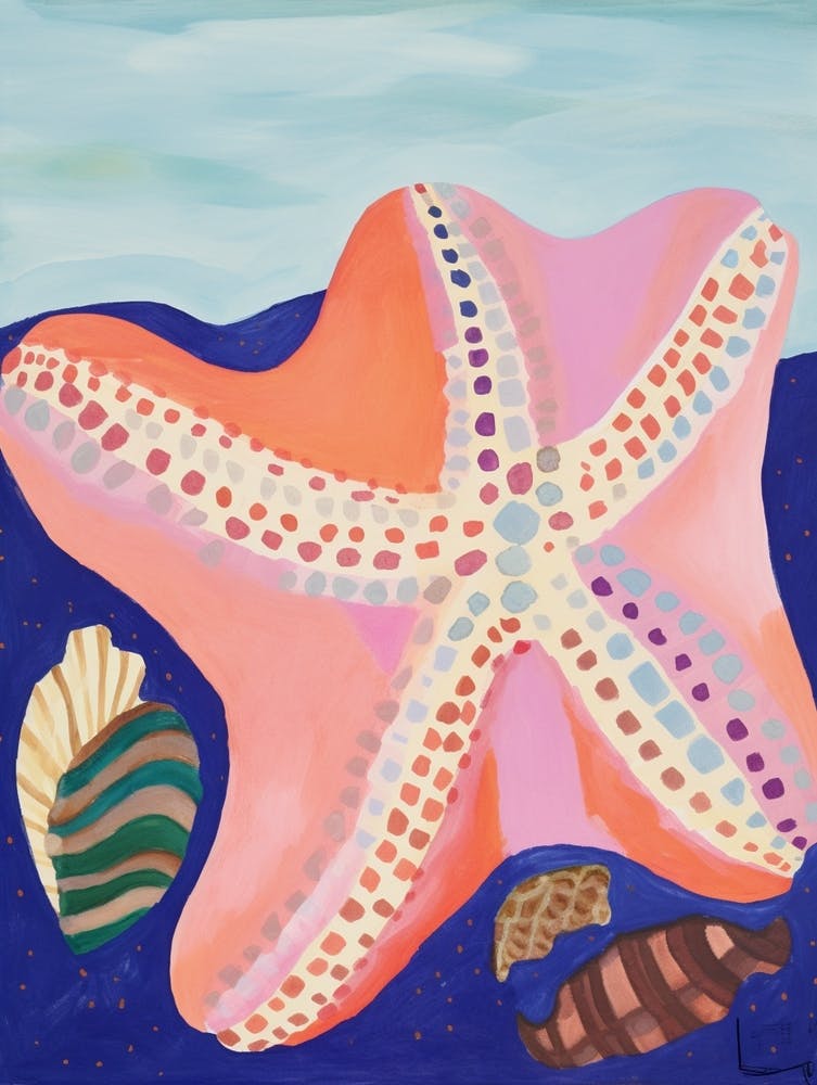 Maximalist Animal Painting Starfish 3