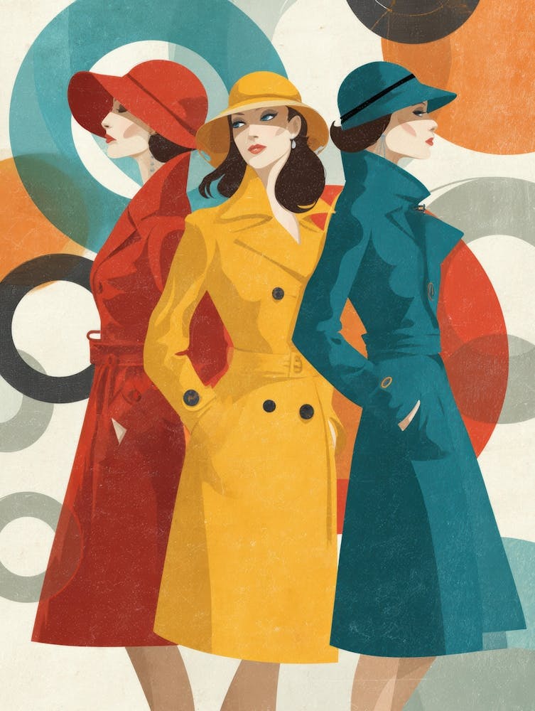 Three Women In Coats 3