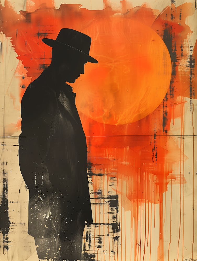 Silhouette eines Mannes