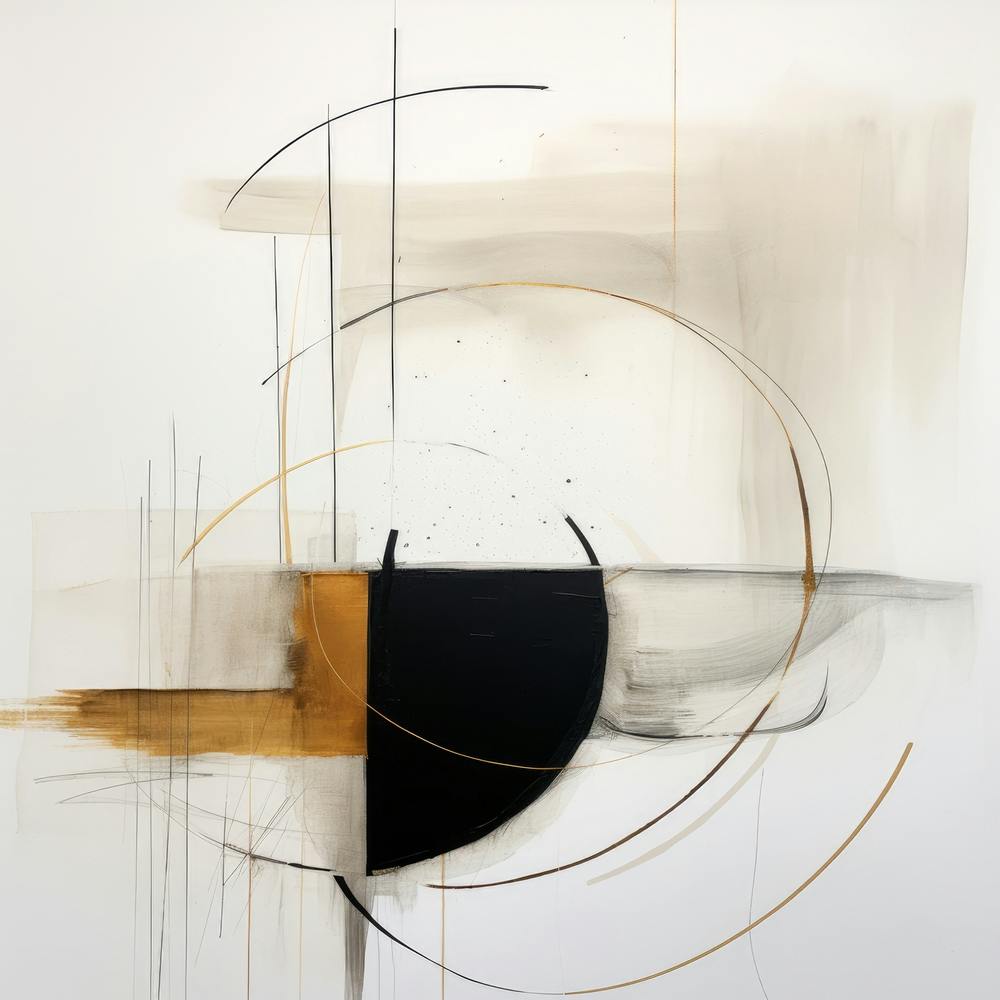 Black Beige Minimalist Forms 7