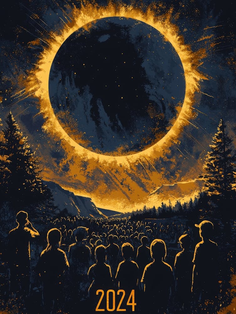 Aihrgdesign Ein Himmelsplakat zur totalen Sonnenfinsternis 2024 213cc75e 715b 4b22 8c63 9aa784438d7f 2