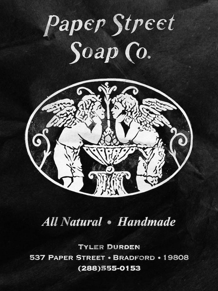 Fight Club Paper Street Black