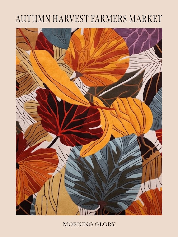 Fall Botanicals Morning Glory 1 Poster