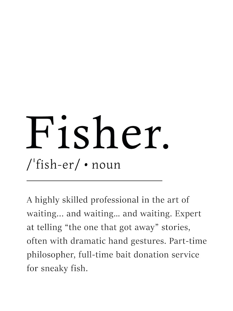 Fisher Definition Poster - Dictionary