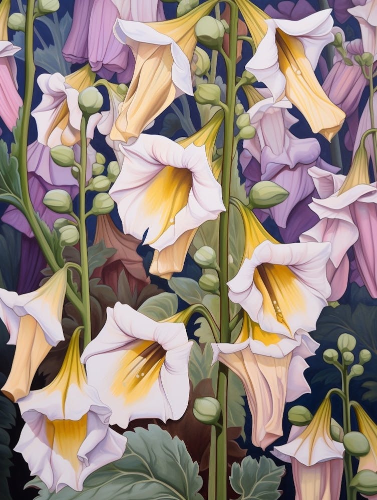 Canterbury Bells 1 Flower Painting