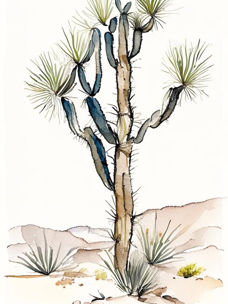 Jaeger S Joshua Tree Minimilist Watercolour  (3)