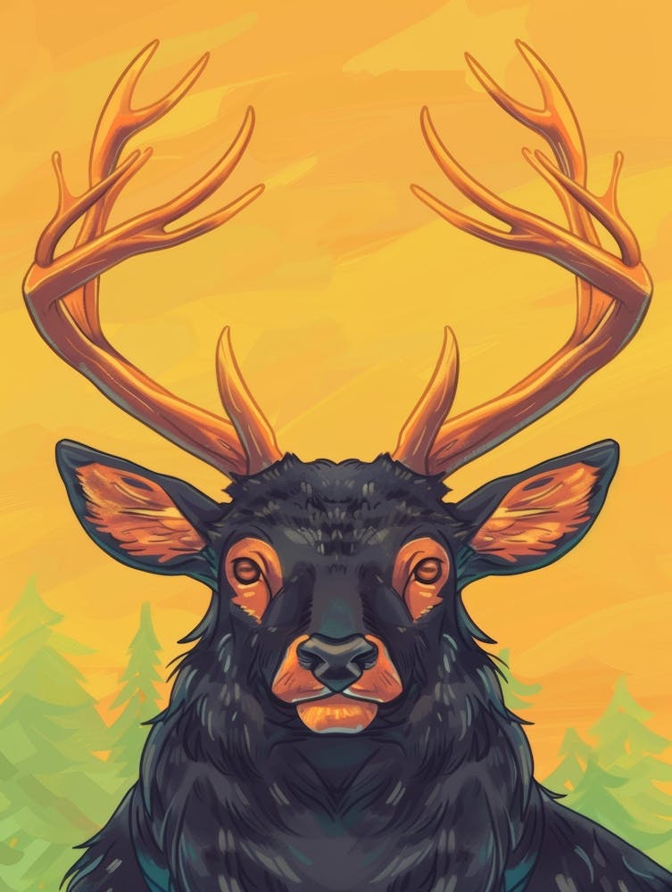 Deer Illustration 7