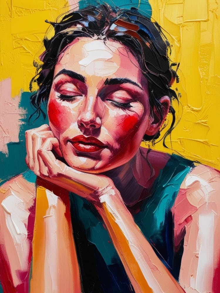 Woman With Her Eyes Closed