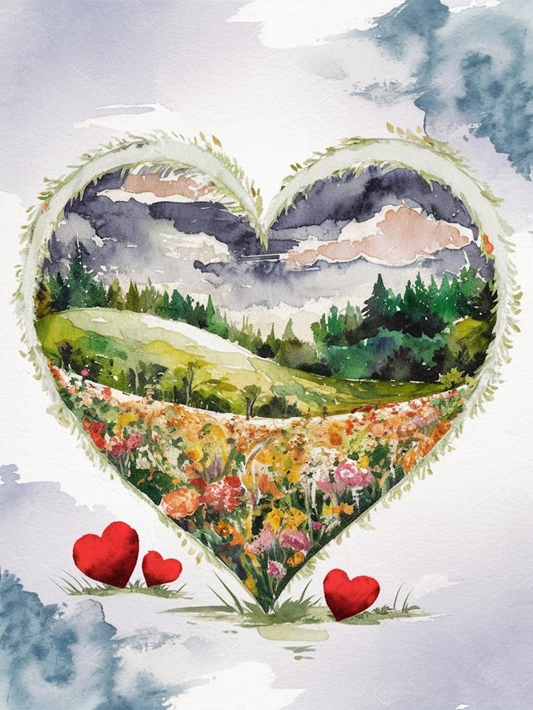 Watercolor Heart
