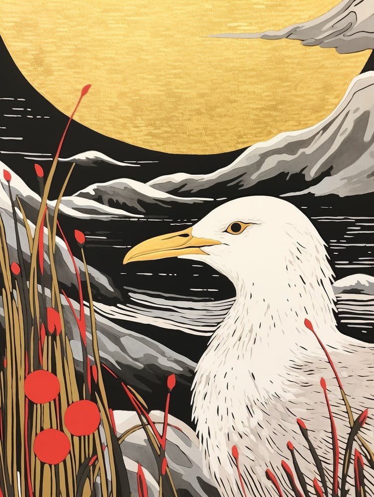 Vogel Illustration Albatross 2
