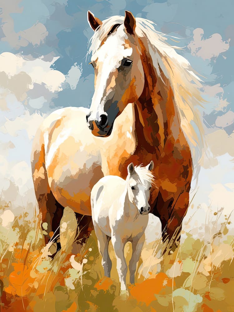 Horses Painting In Pampas Region, Argentina 4