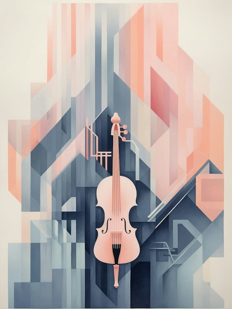Abstract Geometric Music Illustration 10