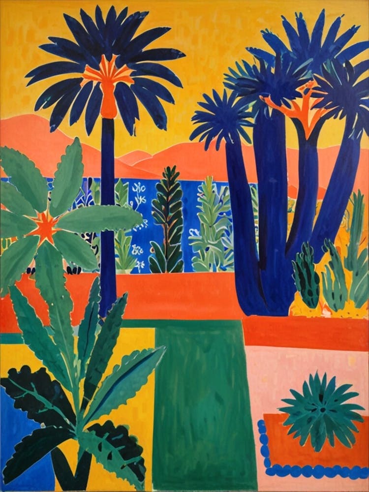 Palm Trees In The Garden 1