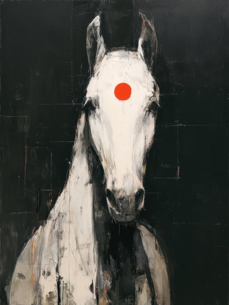 Horse With Red Dot