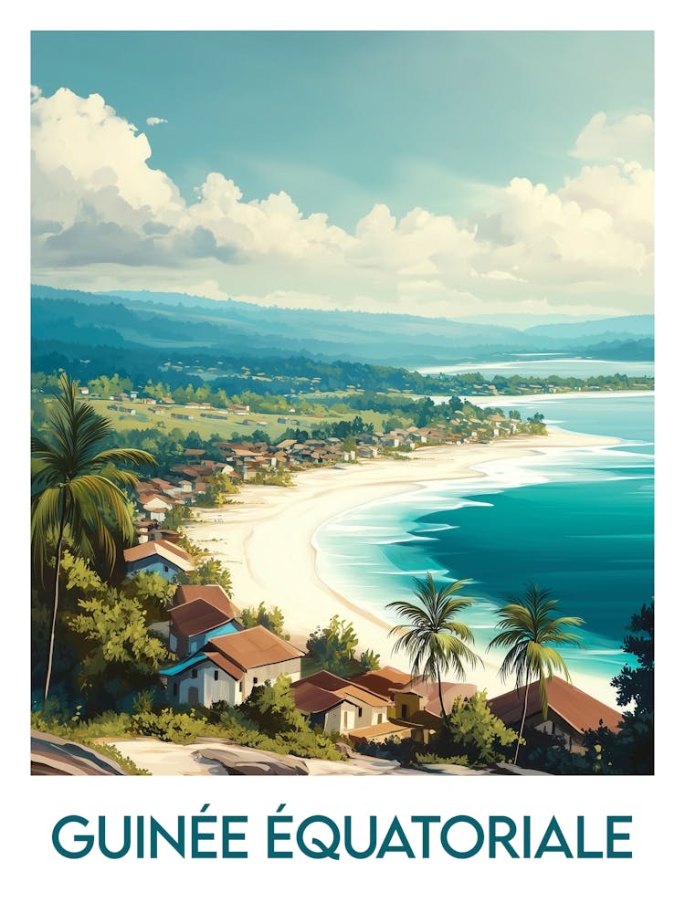 Affiche de voyage Guinée Équatoriale