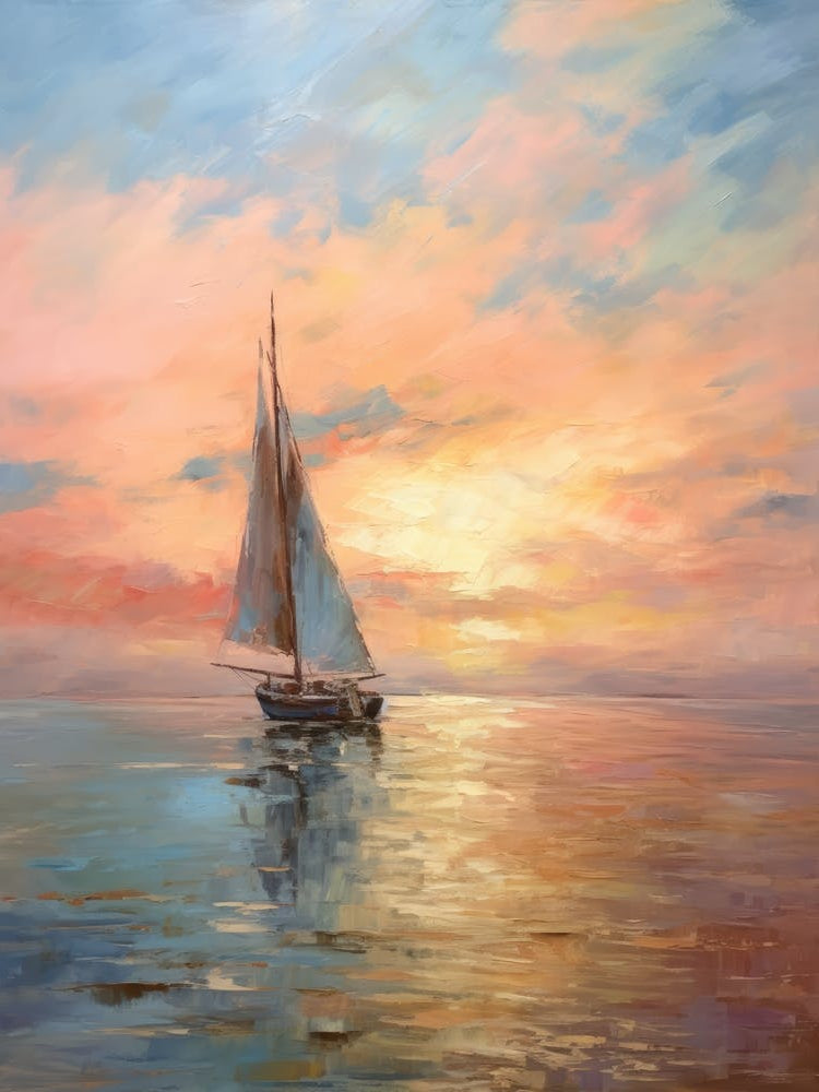 Sailboat At Sunset 14