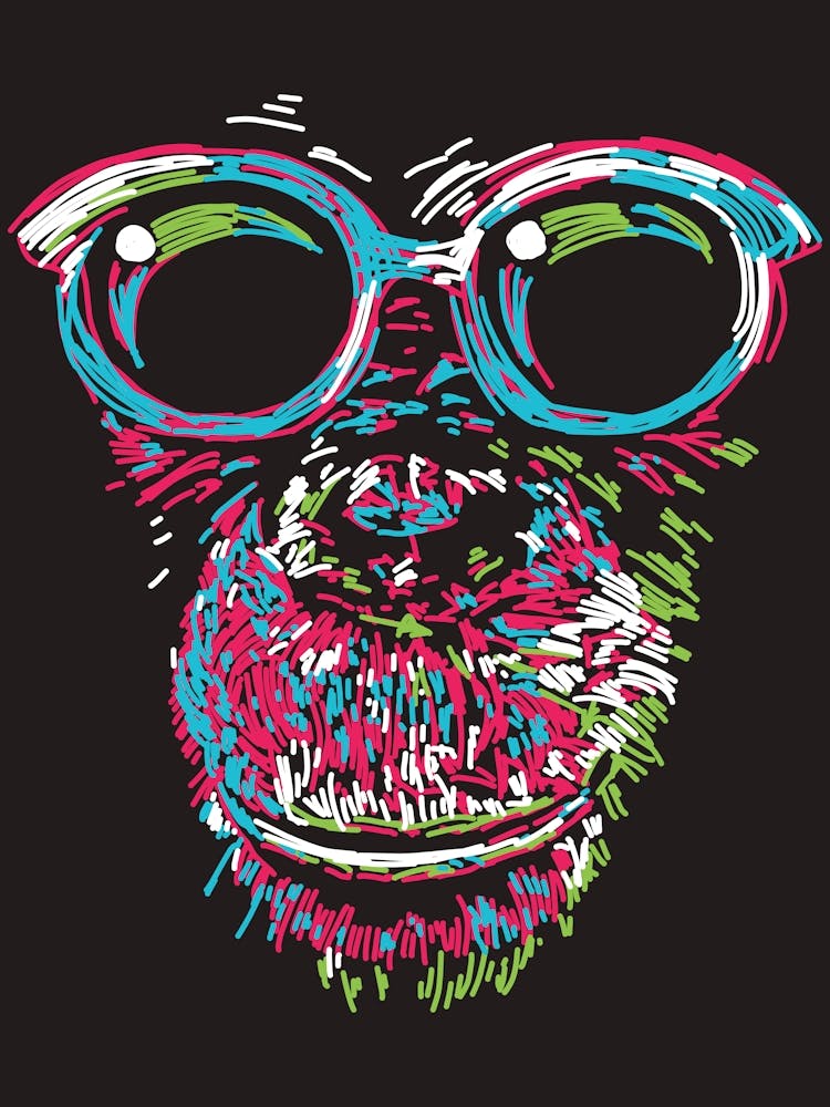 Monkey With Glasses Pop