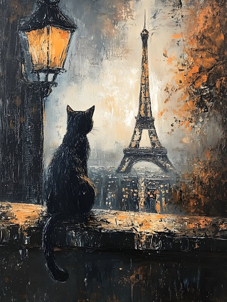 Black Cat In Paris 3