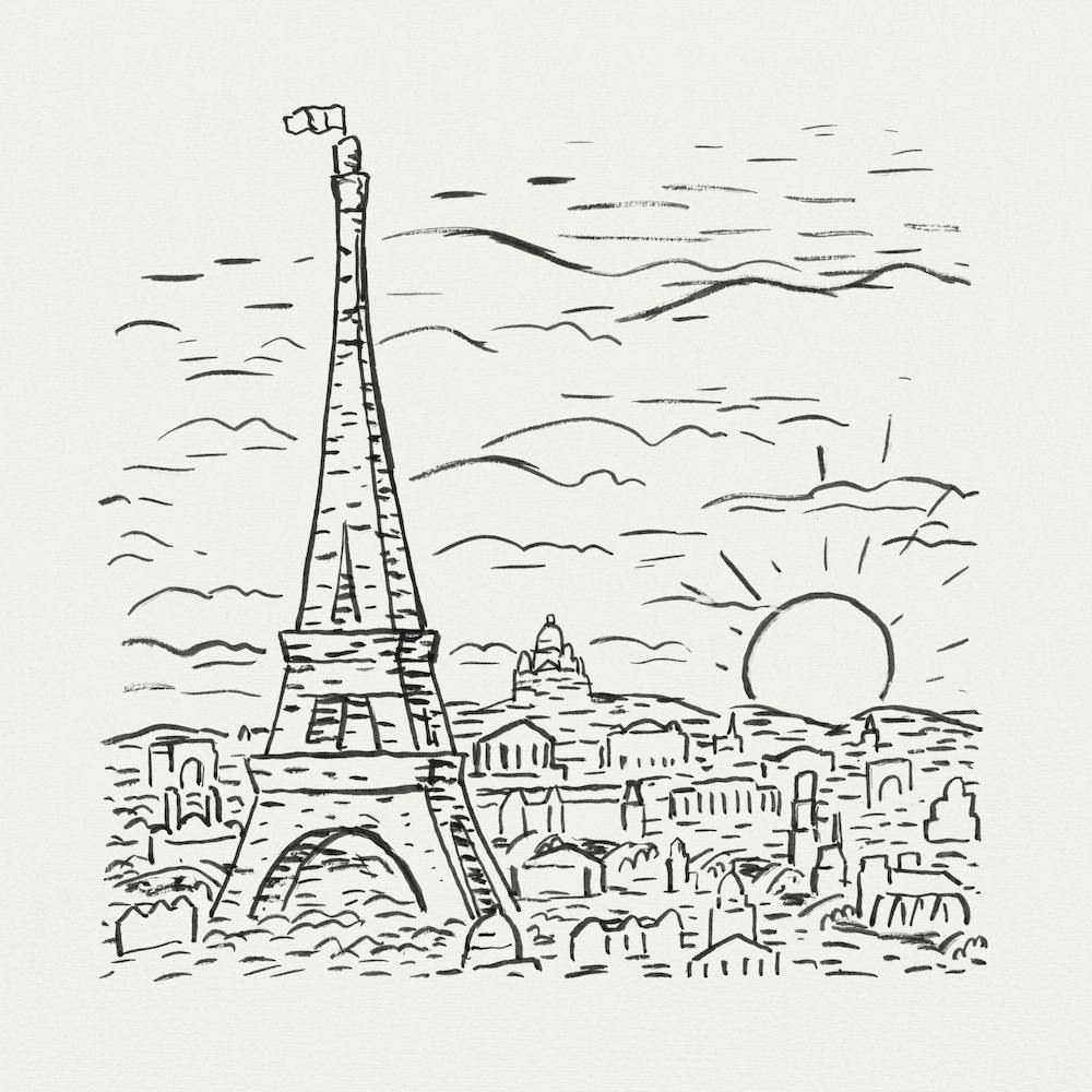  View Of The Eiffel Tower In Paris, Leo Gestel