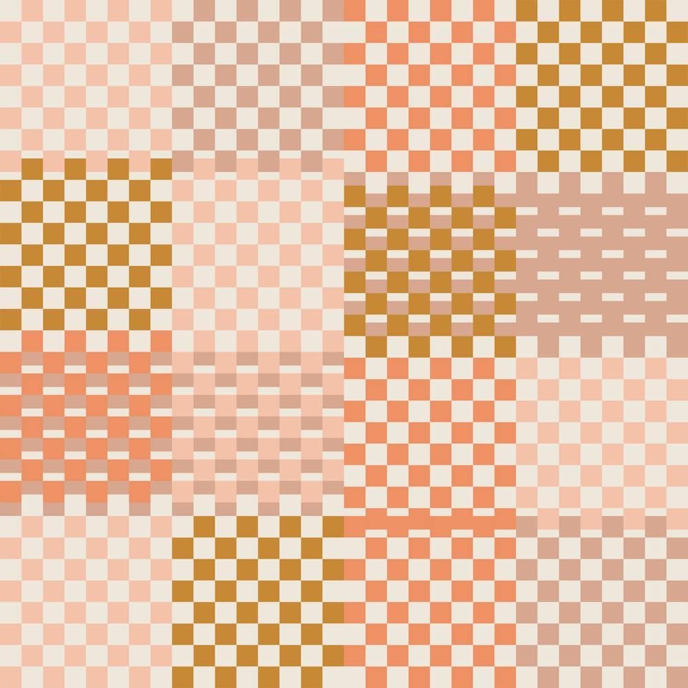 Blush Pink Checkered Pattern