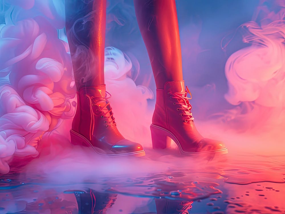 Pink Boots In Smoke
