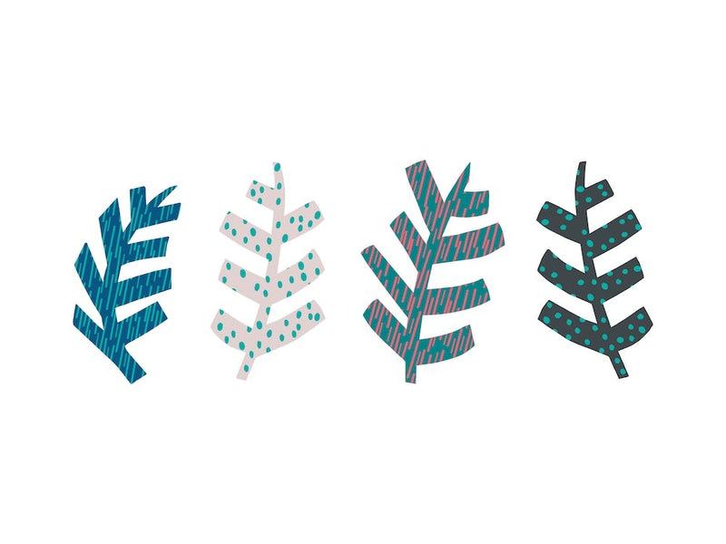 Abstract Leaf Pattern Illustration