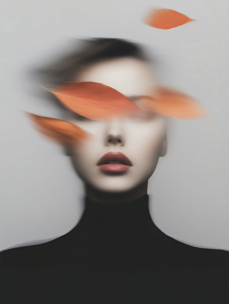 Surreal 0004 Surreal Poster 0007 Surreal Human 0002 Bp6586 A Woman And Falling Leaves Experimental Dark Aesthetic 5cec7