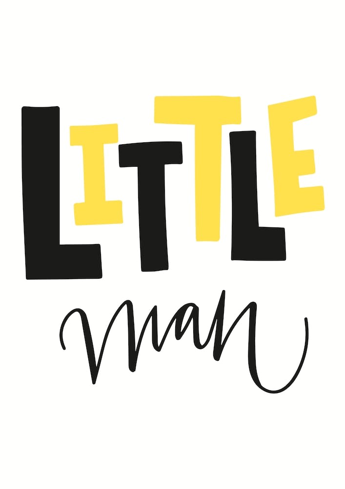 Little Man Yellow and Black