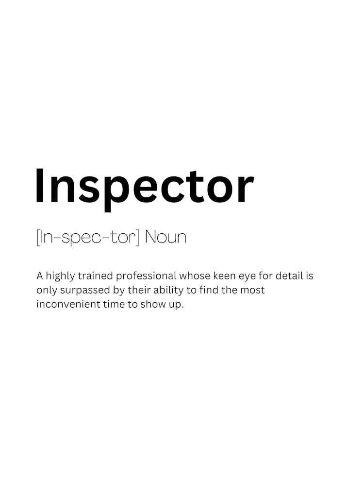 Inspektor Definition Bedeutung