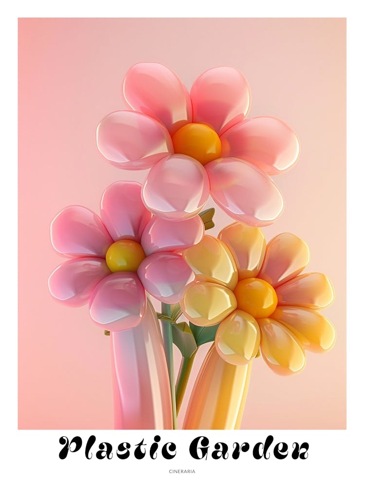 Dreamy Inflatable Flowers Poster Cineraria 2