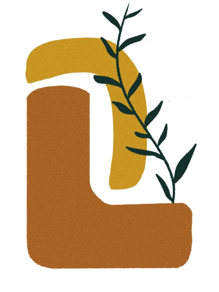 L Logo art print home