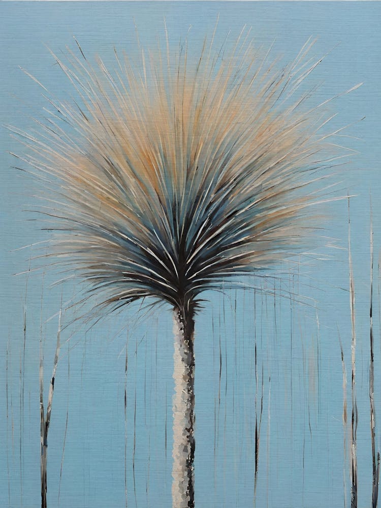 Grasstrees bleus indigènes d'Australie - Œuvre d'art