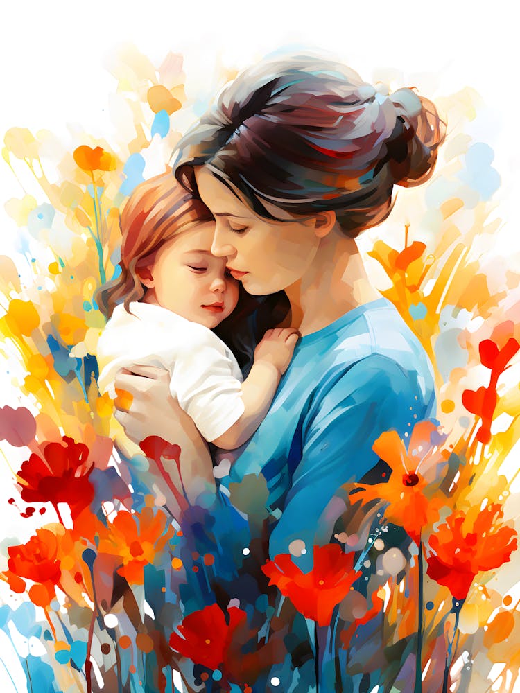 Nurturing Hearts A Mothers Embrace