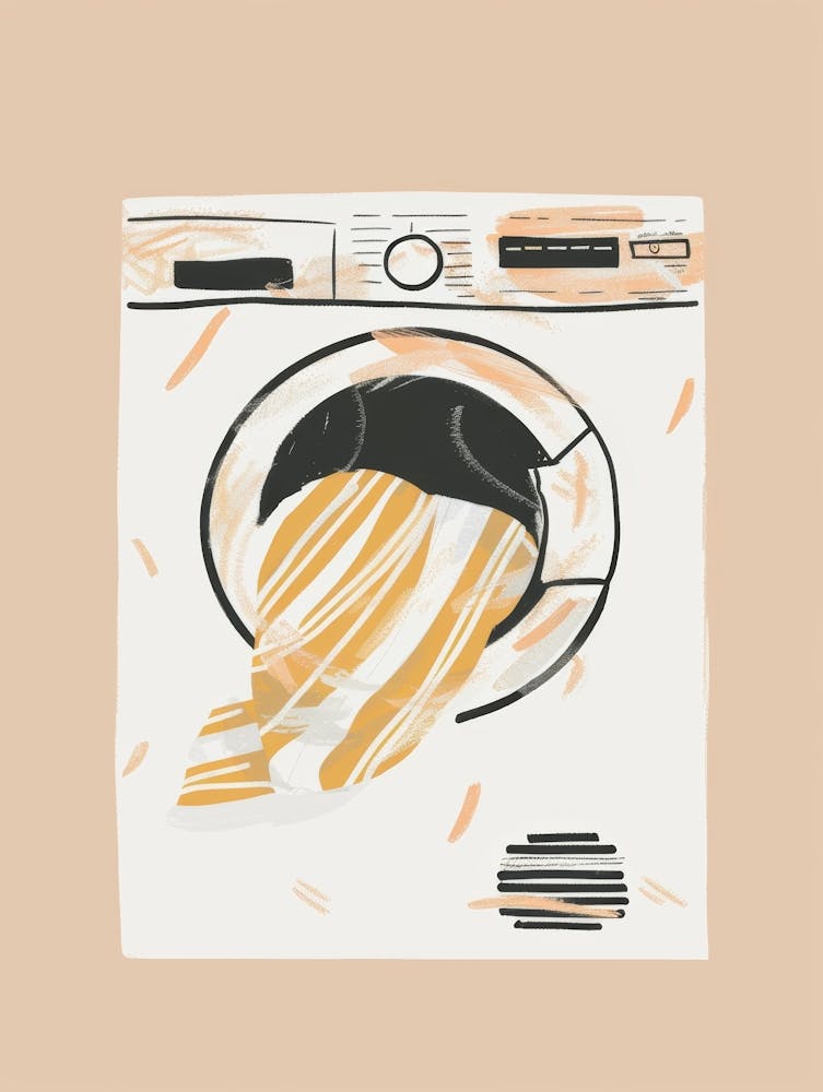 Illustration Of A Washing Machine 4