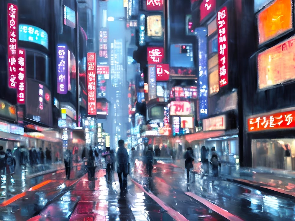 Asiatische Stadt