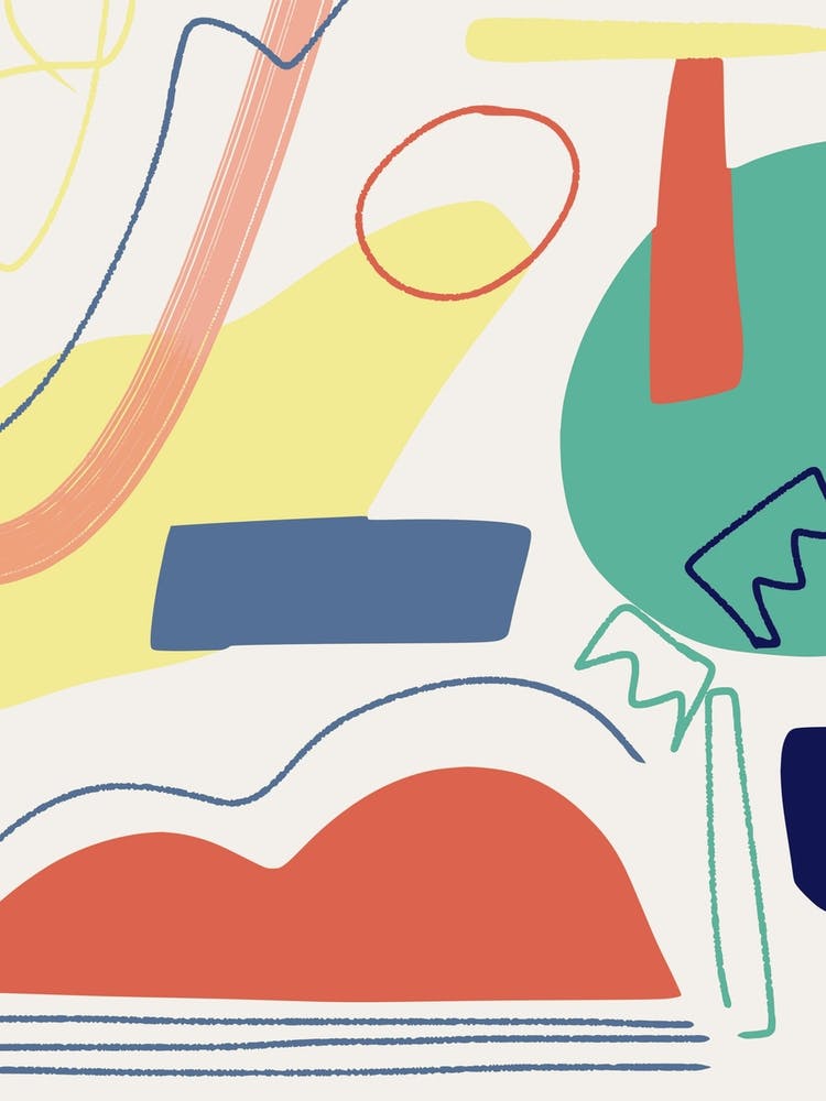 Colorful Abstract Shapes And Lines