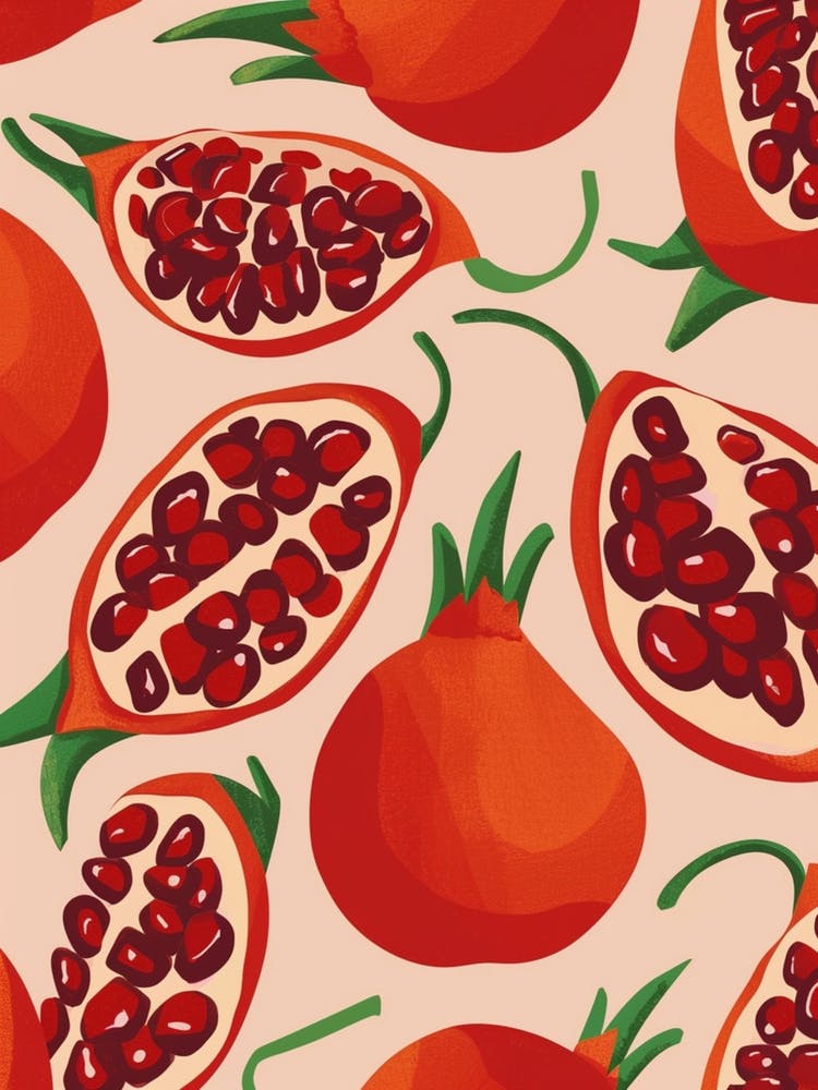 Pomegranate Fruit Pattern 3