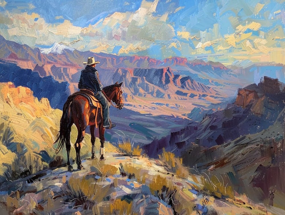 Cowboy In Death Valley California 3