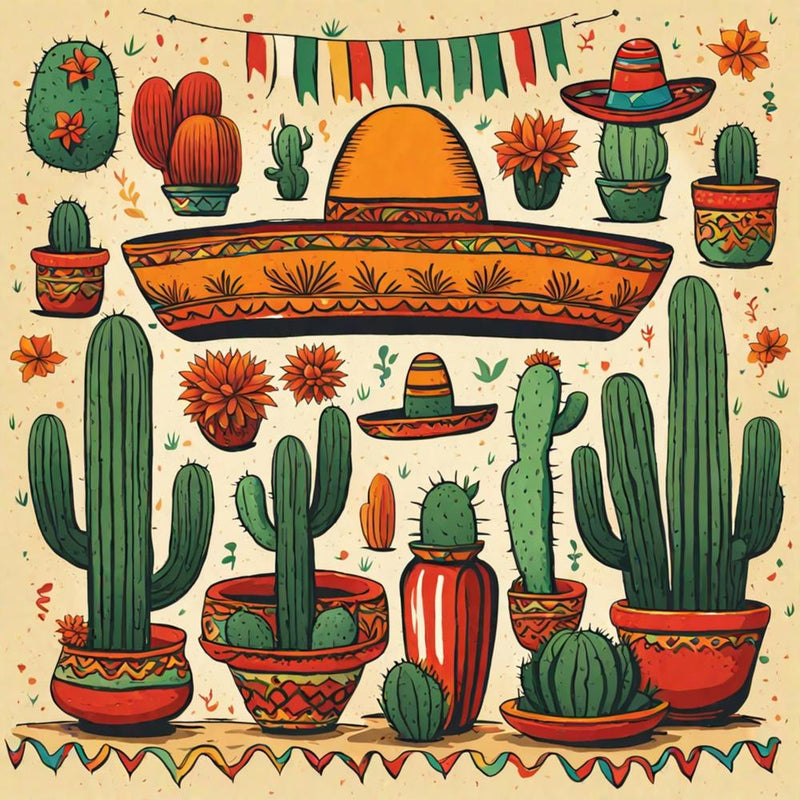 Ensemble de Cactus Mexicains 1