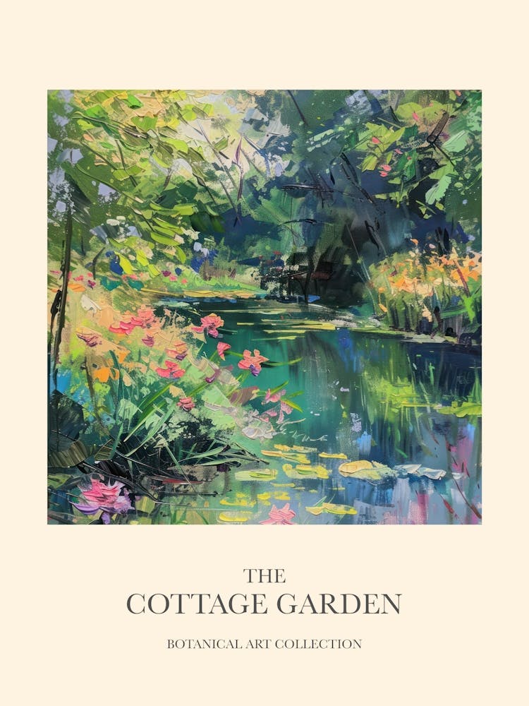 Cottage Garden Poster Floral Tapestry 8