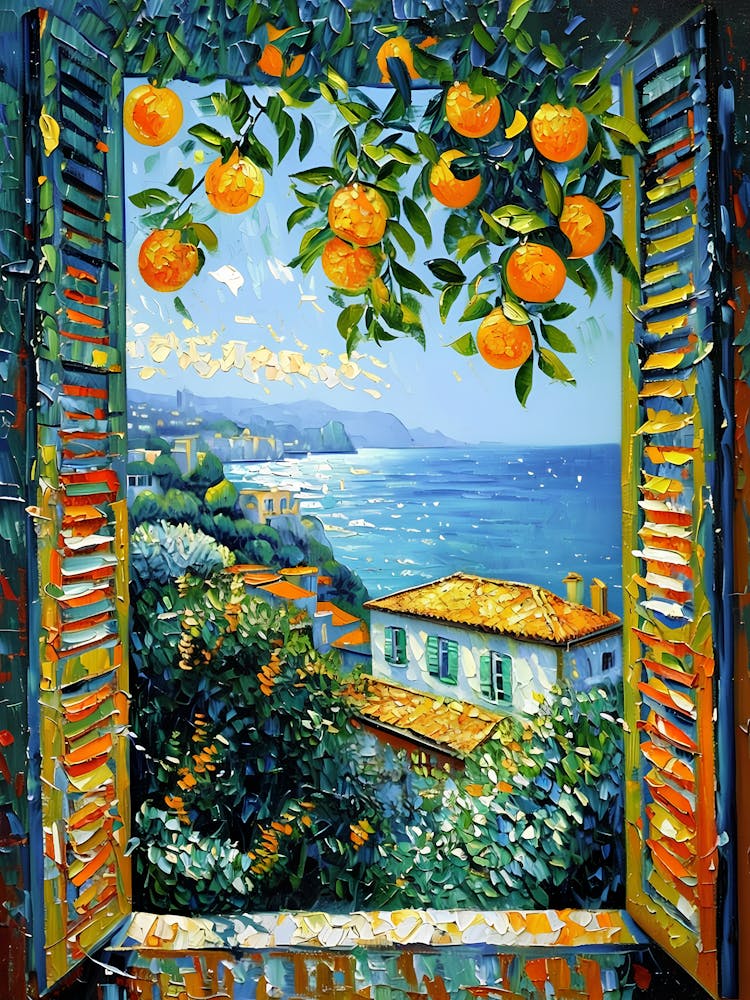 Open Window Henri Matisse Print - Henri Matisse Style Fauvism Painting