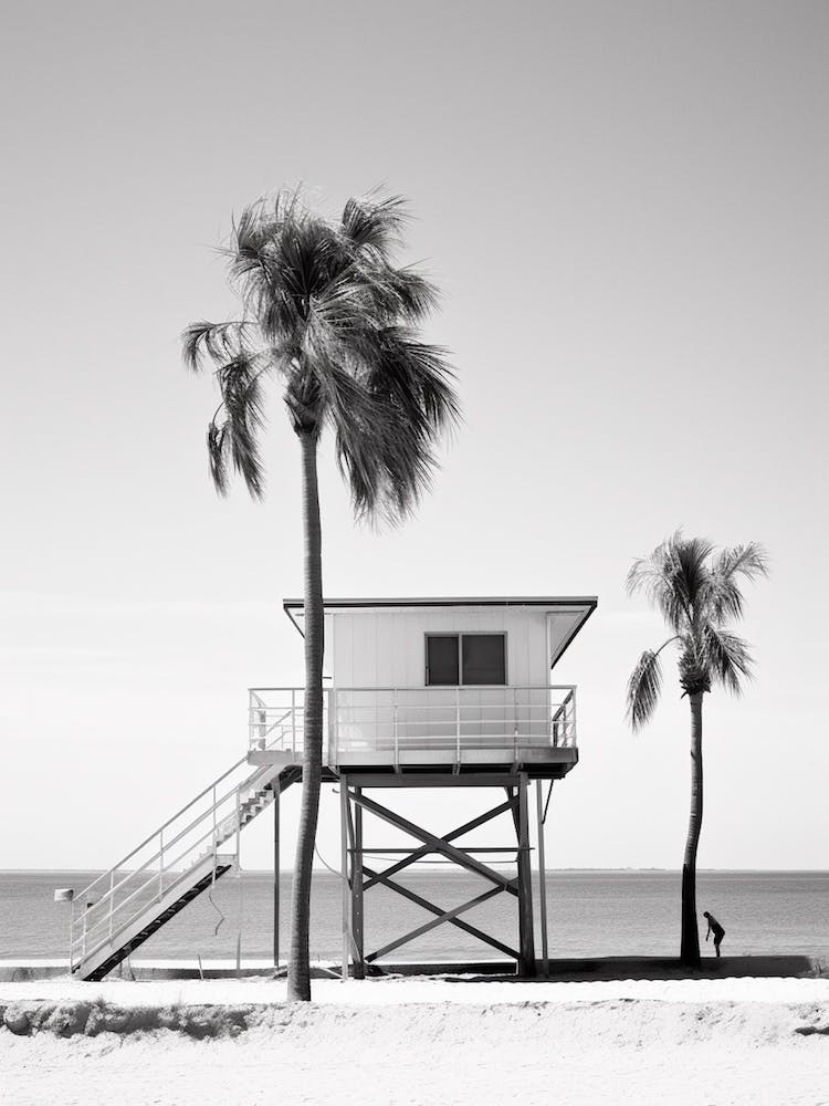 Florida, Black And White Analogue Photograph 4