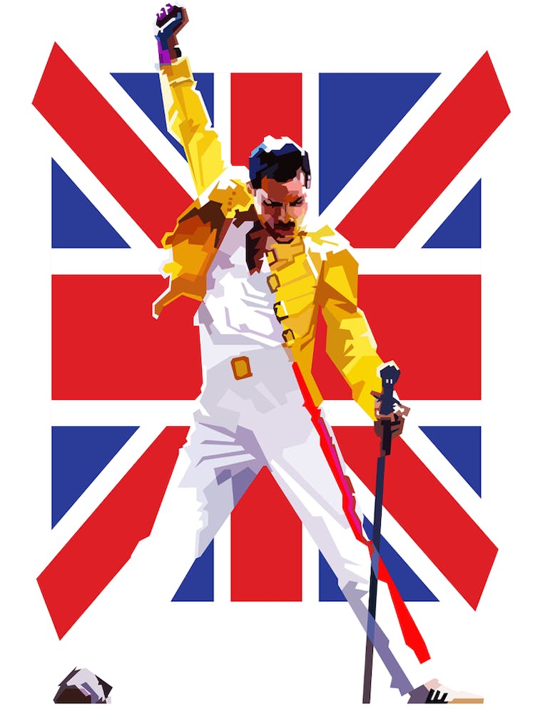 Freddie Mercury Rock Star Pop Art Wpap