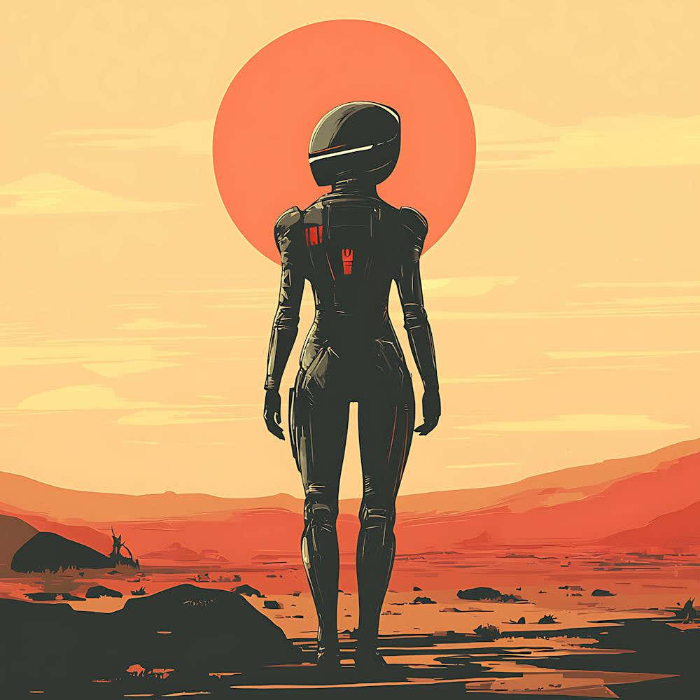 Alien Woman In Space